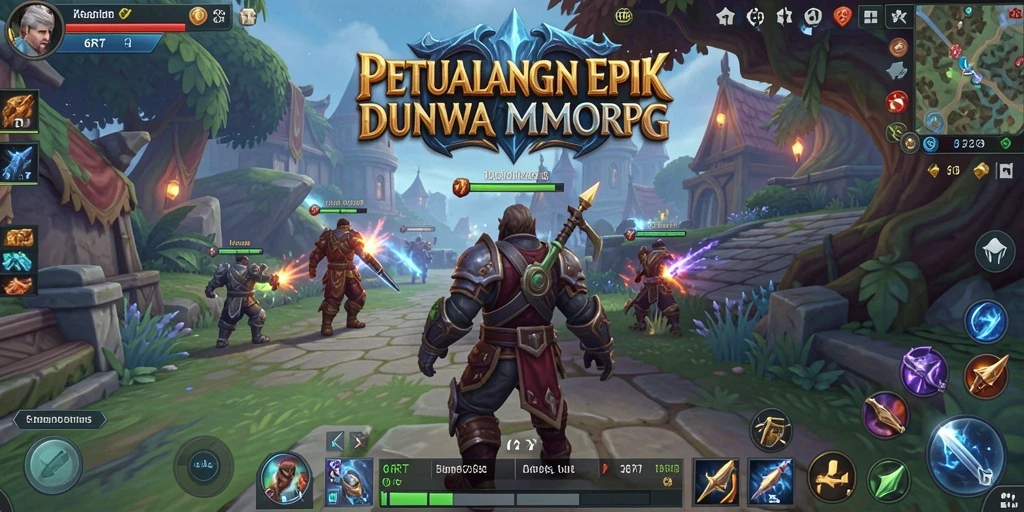 Screenshot gameplay 6RT yang menampilkan petualangan RPG mendalam.