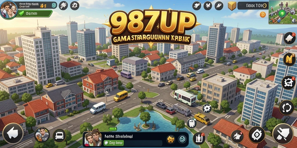 Tampilan gameplay dari 987UP dengan elemen SLG yang menarik.