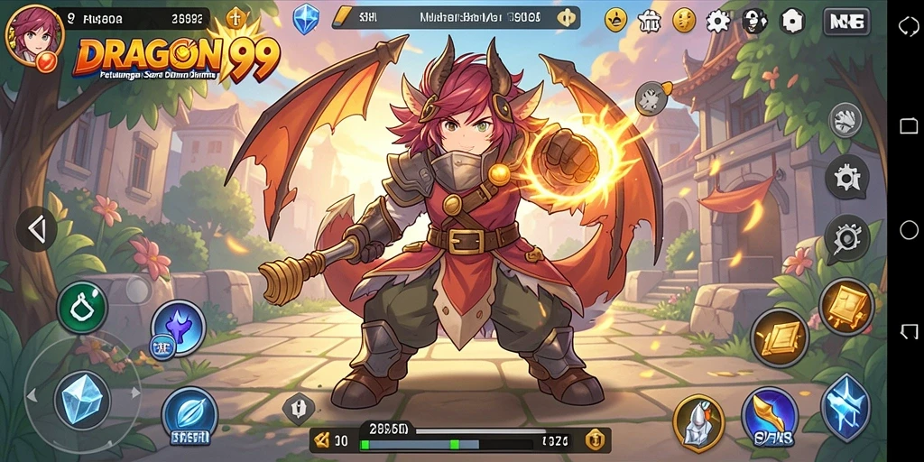 Tangkapan layar gameplay seru dari <strong>DRAGON99</strong> yang menunjukkan aksi pertempuran karakter anime.