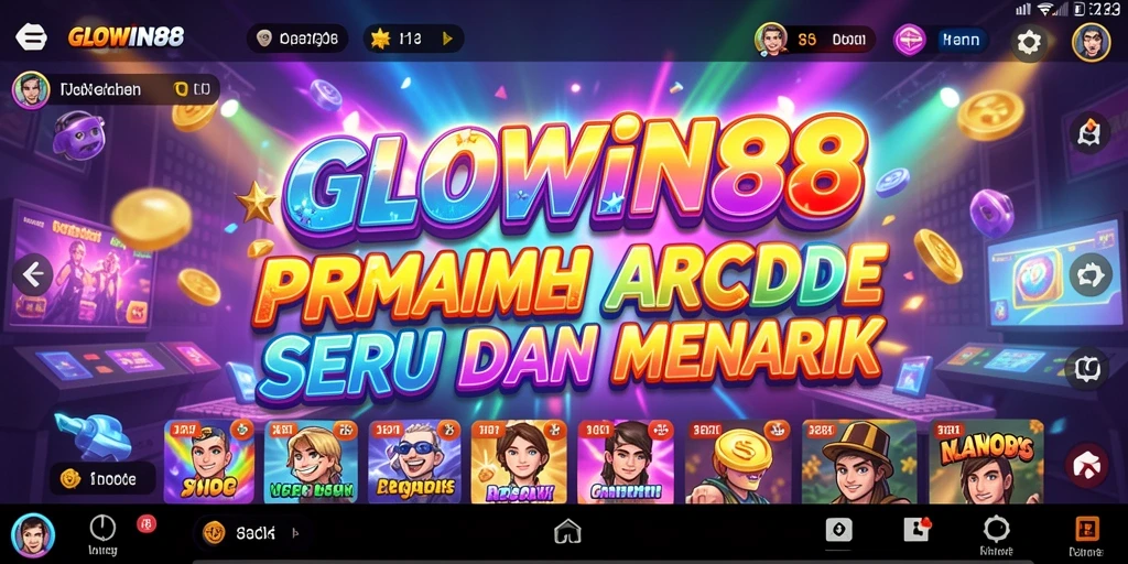 Screenshot menampilkan gameplay seru di GLOWIN88 dengan karakter yang beraksi.