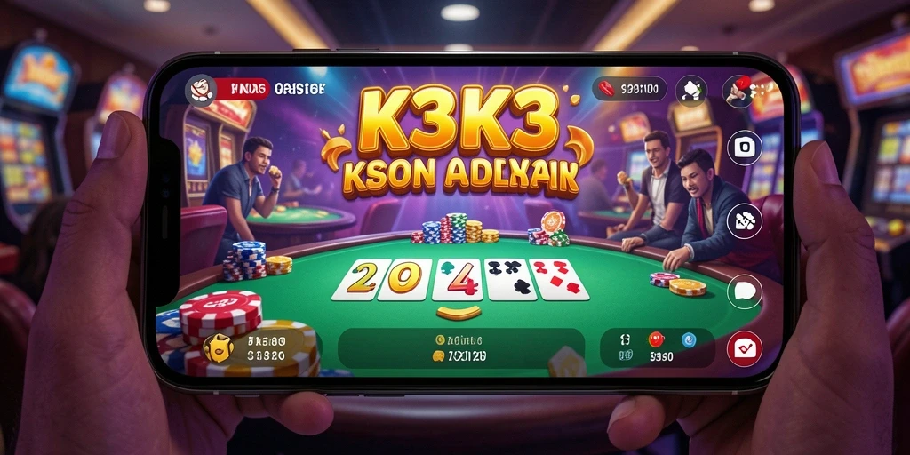 Tampilan gameplay K3K3 dengan pengalaman kasino yang seru.