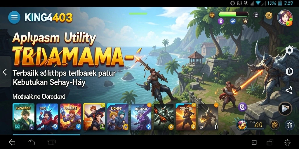 Tampilan antarmuka utama KING403 yang intuitif dan mudah digunakan.