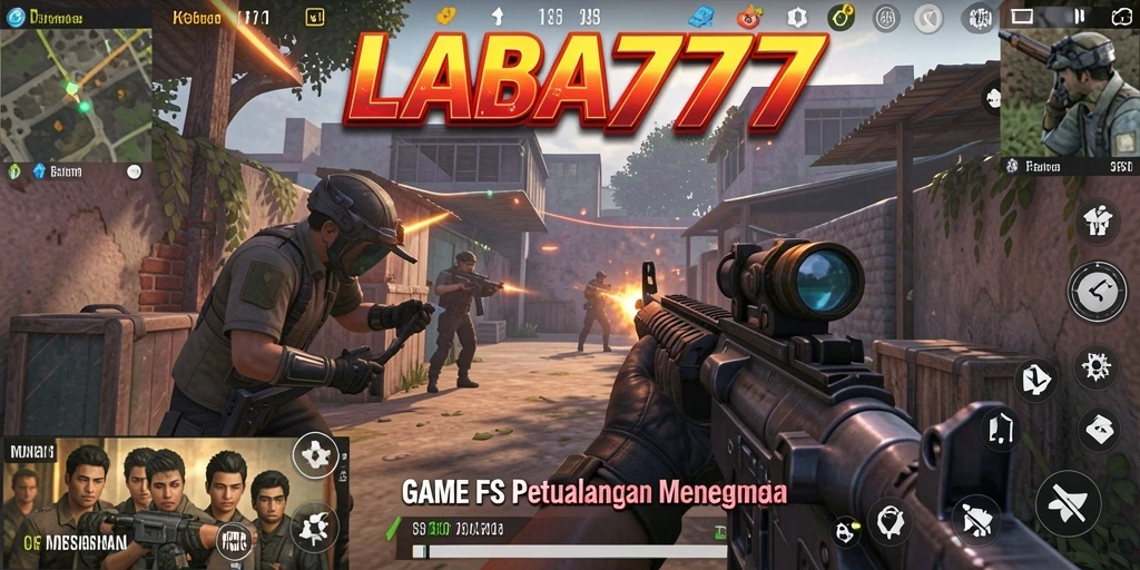Gameplay mendebarkan dari LABA777 dalam aksi tembak-menembak.