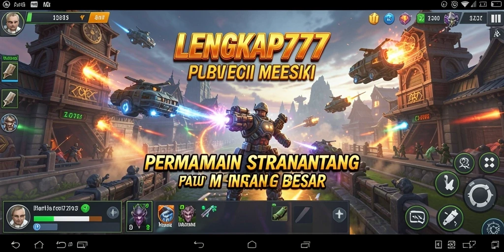 Tampilan strategis mendebarkan dalam LENGKAP777 dengan gameplay menarik.