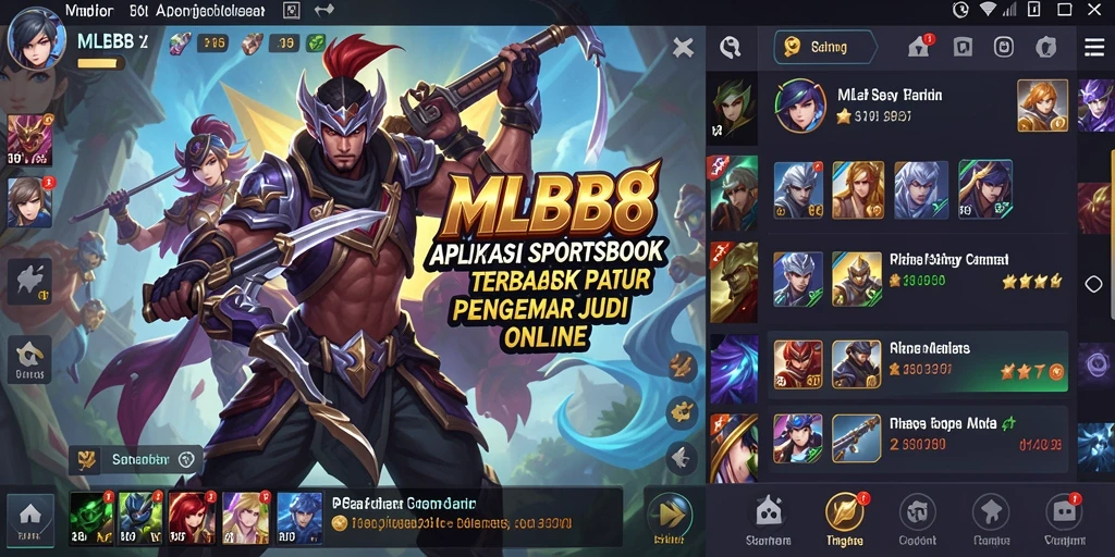 Tampilan gameplay Sportsbook yang menarik di MLBB8.