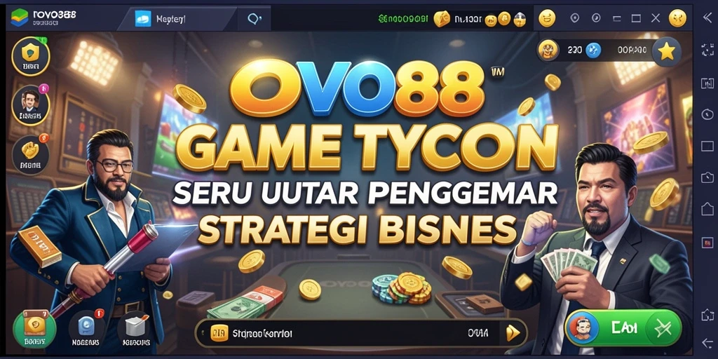 Screenshot gameplay OVO88 menampilkan keseruan manajemen usaha Tycoon.