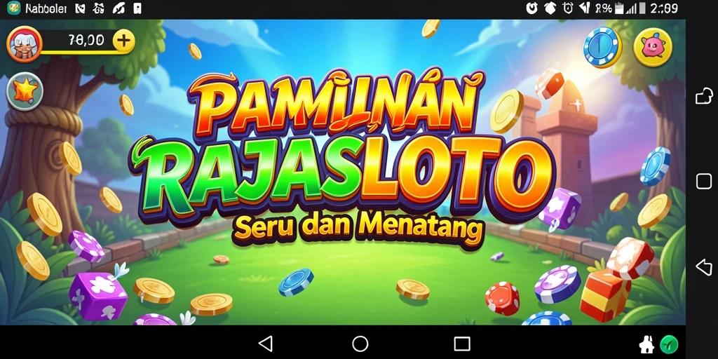 Tampilan gameplay seru dalam RAJASLOTO yang menantang.