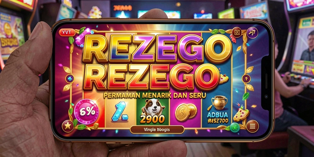 Tampilan gameplay seru dari REZEGO dengan efek visual menarik.