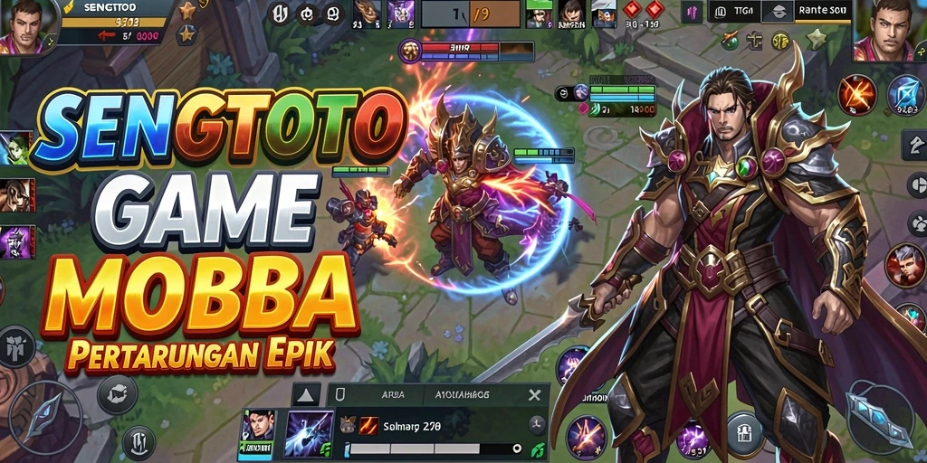 Tampilan seru dari gameplay SENGTOTO di arena pertempuran.