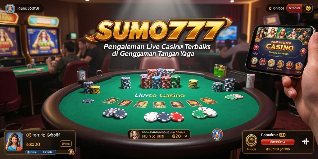 Screenshot gameplay Live Casino SUMO777 yang mendebarkan.