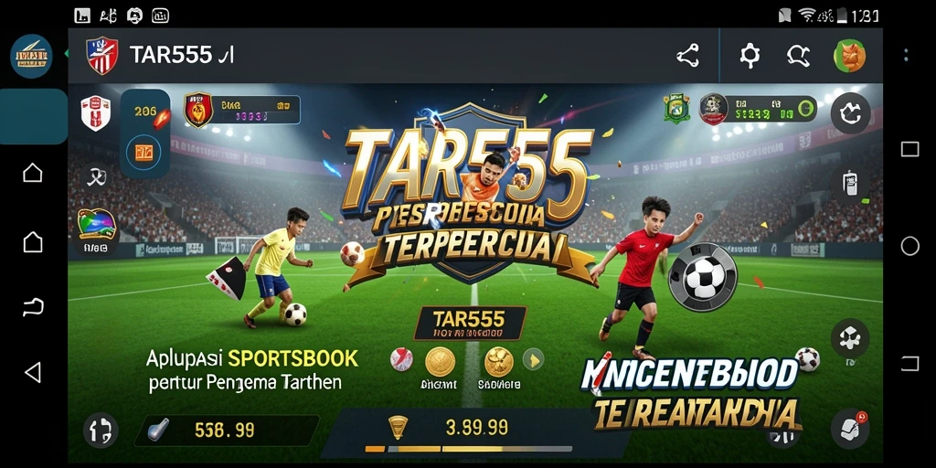 Tangkapan layar TAR555 menunjukkan antarmuka taruhan yang menarik dan intuitif.