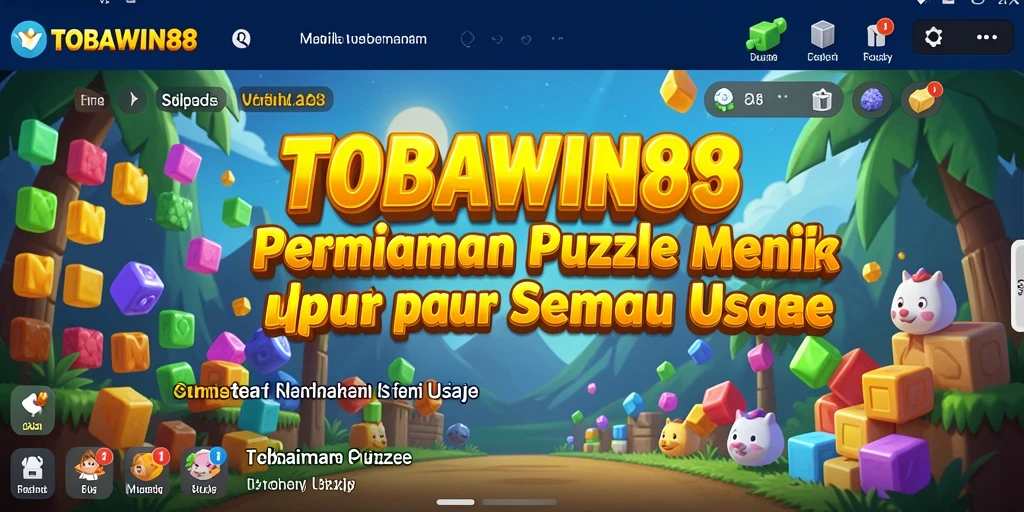 Tangkapan layar gameplay menampilkan teka-teki menarik di TOBAWIN88.